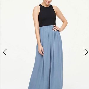 Color block racerback maxi dress